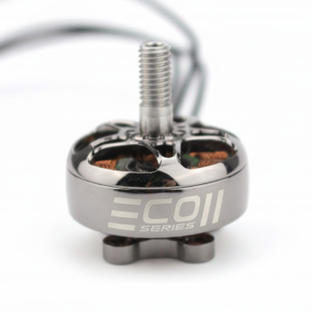 Metallic motor with 'ECOII Series' branding on a white background