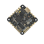 Electronic circuit board with components on a white background