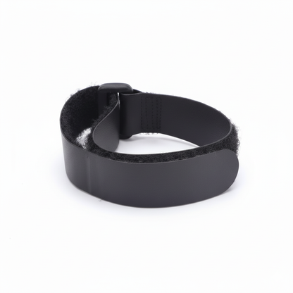 Black Battery strap on a white background