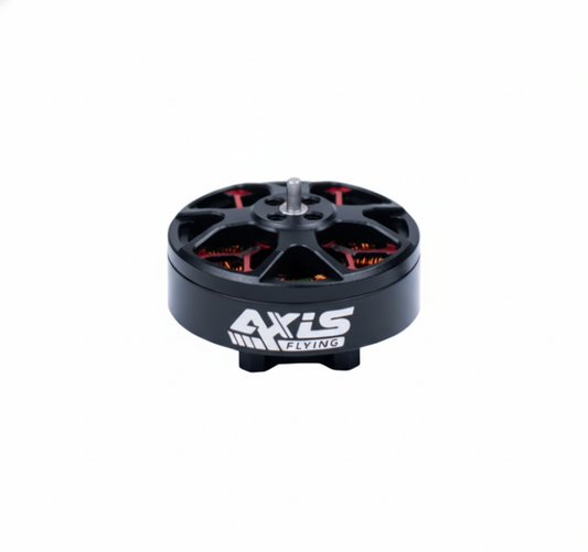 Black and red rotor with 'Axis Flying' branding on a white background