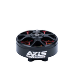 Black and red drone motor with Axis Flying logo on a white background