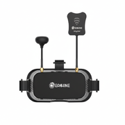 Eachine VR headset with antenna on a white background