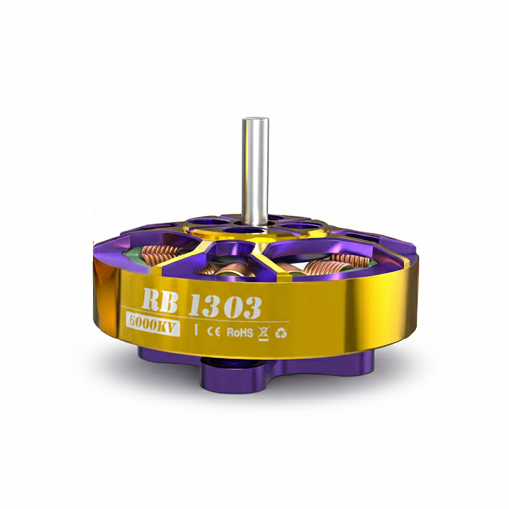 Motor with 'RB 1303' branding on a white background