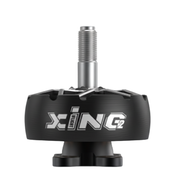 Black and silver motor component with 'XING' branding on a white background