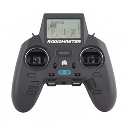 Radio controller with 'Radiomaster' branding on a white background