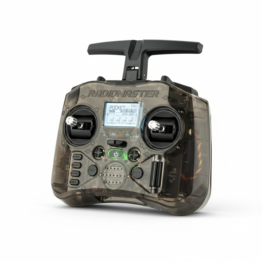 Radiomaster remote control device on a white background