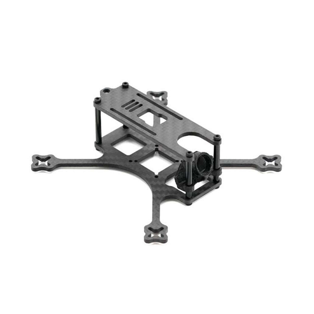 Black drone frame on a white background