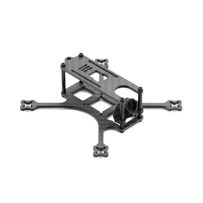 Black drone frame on a white background