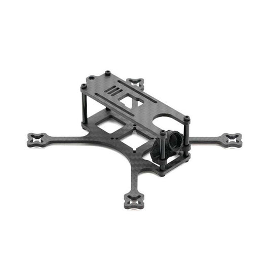 Black drone frame on a white background