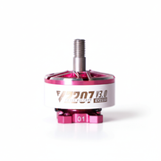 Pink and silver motor with '7207 V3.0' branding on a white background